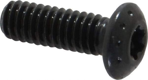 Camcar - #8-32 UNC Torx Plus Drive, Button Screw - Alloy Steel, Black Oxide Finish, Fully Threaded, 1/2" Length Under Head - Americas Industrial Supply