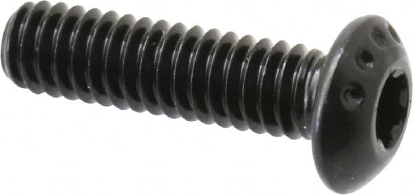 Camcar - #8-32 UNC Torx Plus Drive, Button Screw - Alloy Steel, Black Oxide Finish, Fully Threaded, 5/8" Length Under Head - Americas Industrial Supply