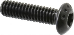 Camcar - #8-32 UNC Torx Plus Drive, Button Screw - Alloy Steel, Black Oxide Finish, Fully Threaded, 5/8" Length Under Head - Americas Industrial Supply