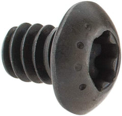 Camcar - #10-24 UNC Torx Plus Drive, Button Screw - Alloy Steel, Black Oxide Finish, Fully Threaded, 1/4" Length Under Head - Americas Industrial Supply