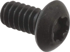 Camcar - #10-24 UNC Torx Plus Drive, Button Screw - Alloy Steel, Black Oxide Finish, Fully Threaded, 3/8" Length Under Head - Americas Industrial Supply