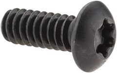 Camcar - #10-24 UNC Torx Plus Drive, Button Screw - Alloy Steel, Black Oxide Finish, Fully Threaded, 1/2" Length Under Head - Americas Industrial Supply
