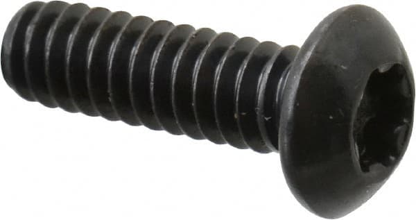 Camcar - #10-24 UNC Torx Plus Drive, Button Screw - Alloy Steel, Black Oxide Finish, Fully Threaded, 5/8" Length Under Head - Americas Industrial Supply