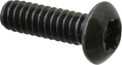 Camcar - #10-24 UNC Torx Plus Drive, Button Screw - Alloy Steel, Black Oxide Finish, Fully Threaded, 5/8" Length Under Head - Americas Industrial Supply