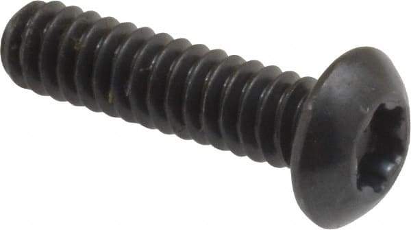 Camcar - #10-24 UNC Torx Plus Drive, Button Screw - Alloy Steel, Black Oxide Finish, Fully Threaded, 3/4" Length Under Head - Americas Industrial Supply