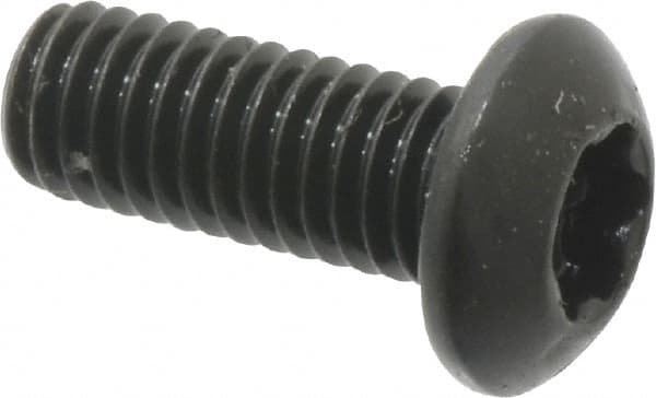 Camcar - #10-32 UNF Torx Plus Drive, Button Screw - Alloy Steel, Black Oxide Finish, Fully Threaded, 1/2" Length Under Head - Americas Industrial Supply