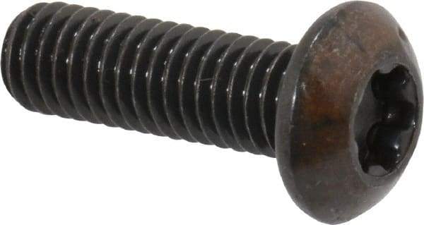 Camcar - #10-32 UNF Torx Plus Drive, Button Screw - Alloy Steel, Black Oxide Finish, Fully Threaded, 5/8" Length Under Head - Americas Industrial Supply