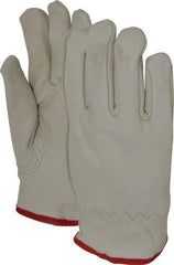 PRO-SAFE - Size S (7) Grain Cowhide Cold Protection Work Gloves - For Work & Driver, Uncoated, Slip-On Cuff, Full Fingered, Natural, Paired - Americas Industrial Supply