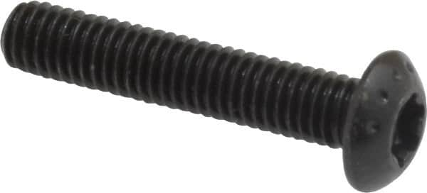 Camcar - #10-32 UNF Torx Plus Drive, Button Screw - Alloy Steel, Black Oxide Finish, Fully Threaded, 1" Length Under Head - Americas Industrial Supply