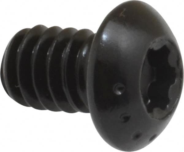 Camcar - 1/4-20 UNC Torx Plus Drive, Button Screw - Alloy Steel, Black Oxide Finish, Fully Threaded, 3/8" Length Under Head - Americas Industrial Supply