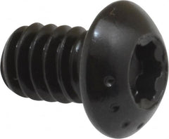 Camcar - 1/4-20 UNC Torx Plus Drive, Button Screw - Alloy Steel, Black Oxide Finish, Fully Threaded, 3/8" Length Under Head - Americas Industrial Supply
