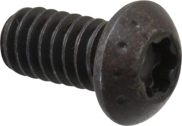Camcar - 1/4-20 UNC Torx Plus Drive, Button Screw - Alloy Steel, Black Oxide Finish, Fully Threaded, 1/2" Length Under Head - Americas Industrial Supply