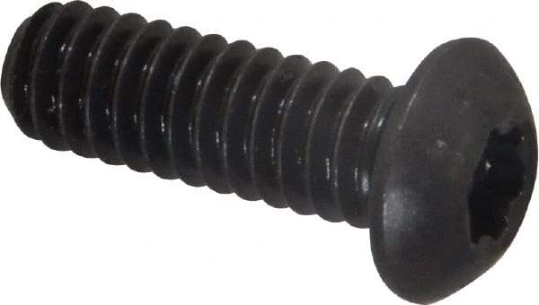 Camcar - 1/4-20 UNC Torx Plus Drive, Button Screw - Alloy Steel, Black Oxide Finish, Fully Threaded, 3/4" Length Under Head - Americas Industrial Supply