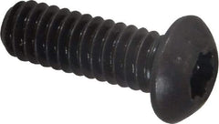 Camcar - 1/4-20 UNC Torx Plus Drive, Button Screw - Alloy Steel, Black Oxide Finish, Fully Threaded, 3/4" Length Under Head - Americas Industrial Supply