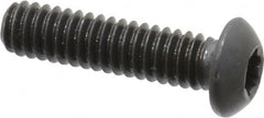 Camcar - 1/4-20 UNC Torx Plus Drive, Button Screw - Alloy Steel, Black Oxide Finish, Fully Threaded, 1" Length Under Head - Americas Industrial Supply