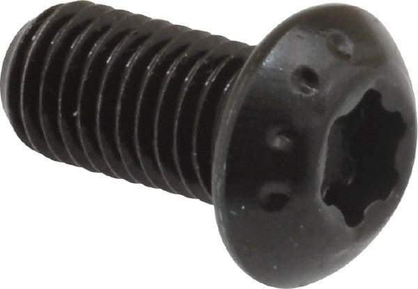 Camcar - 1/4-28 UNF Torx Plus Drive, Button Screw - Alloy Steel, Black Oxide Finish, Fully Threaded, 1/2" Length Under Head - Americas Industrial Supply