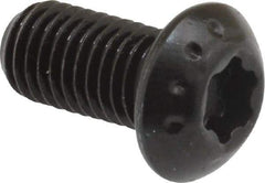 Camcar - 1/4-28 UNF Torx Plus Drive, Button Screw - Alloy Steel, Black Oxide Finish, Fully Threaded, 1/2" Length Under Head - Americas Industrial Supply