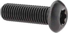 Camcar - 5/16-24 UNF Torx Plus Drive, Button Screw - Alloy Steel, Black Oxide Finish, Fully Threaded, 1" Length Under Head - Americas Industrial Supply