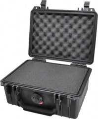 Pelican Products, Inc. - 7-51/64" Wide x 7-9/16" Deep x 4-19/64" High, Clamshell Hard Case - Black, Plastic - Americas Industrial Supply