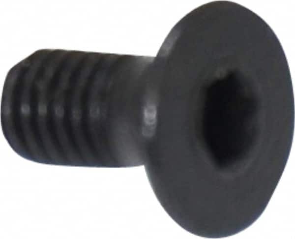 Holo-Krome - M3x0.50 Metric Coarse Hex Socket Drive, 90° Flat Screw - Grade 12.9 Alloy Steel, Black Oxide Finish, 6mm OAL - Americas Industrial Supply
