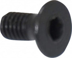 Holo-Krome - M3x0.50 Metric Coarse Hex Socket Drive, 90° Flat Screw - Grade 12.9 Alloy Steel, Black Oxide Finish, 6mm OAL - Americas Industrial Supply