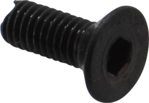Holo-Krome - M3x0.50 Metric Coarse Hex Socket Drive, 90° Flat Screw - Grade 12.9 Alloy Steel, Black Oxide Finish, 8mm OAL - Americas Industrial Supply