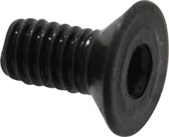 Holo-Krome - M4x0.70 Metric Coarse Hex Socket Drive, 90° Flat Screw - Grade 12.9 Alloy Steel, Black Oxide Finish, 8mm OAL - Americas Industrial Supply