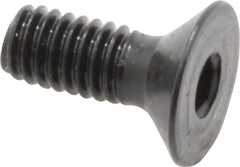 Holo-Krome - M4x0.70 Metric Coarse Hex Socket Drive, 90° Flat Screw - Grade 12.9 Alloy Steel, Black Oxide Finish, 10mm OAL - Americas Industrial Supply