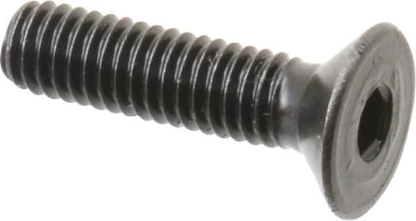 Holo-Krome - M4x0.70 Metric Coarse Hex Socket Drive, 90° Flat Screw - Grade 12.9 Alloy Steel, Black Oxide Finish, 16mm OAL - Americas Industrial Supply