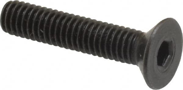 Holo-Krome - M4x0.70 Metric Coarse Hex Socket Drive, 90° Flat Screw - Grade 12.9 Alloy Steel, Black Oxide Finish, 20mm OAL - Americas Industrial Supply