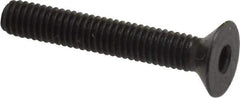 Holo-Krome - M4x0.70 Metric Coarse Hex Socket Drive, 90° Flat Screw - Grade 12.9 Alloy Steel, Black Oxide Finish, 25mm OAL - Americas Industrial Supply