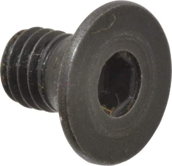 Holo-Krome - M5x0.80 Metric Coarse Hex Socket Drive, 90° Flat Screw - Grade 12.9 Alloy Steel, Black Oxide Finish, Fully Threaded, 8mm OAL - Americas Industrial Supply