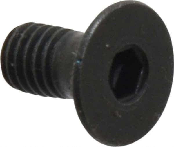 Holo-Krome - M5x0.80 Metric Coarse Hex Socket Drive, 90° Flat Screw - Grade 12.9 Alloy Steel, Black Oxide Finish, Fully Threaded, 10mm OAL - Americas Industrial Supply