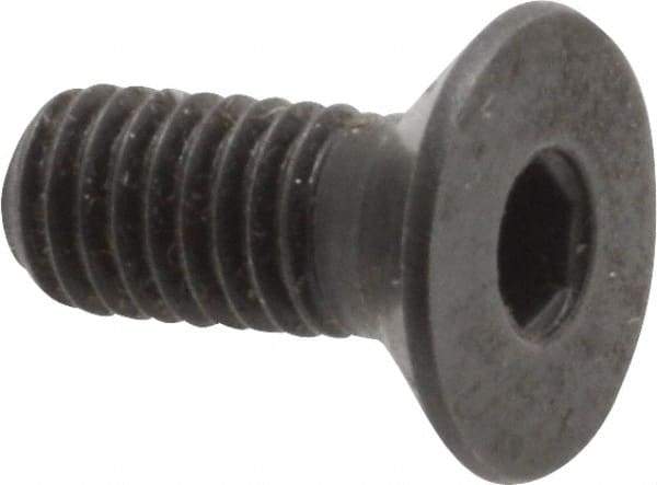 Holo-Krome - M5x0.80 Metric Coarse Hex Socket Drive, 90° Flat Screw - Grade 12.9 Alloy Steel, Black Oxide Finish, Fully Threaded, 12mm OAL - Americas Industrial Supply