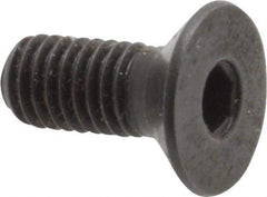 Holo-Krome - M5x0.80 Metric Coarse Hex Socket Drive, 90° Flat Screw - Grade 12.9 Alloy Steel, Black Oxide Finish, Fully Threaded, 12mm OAL - Americas Industrial Supply