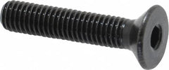 Holo-Krome - M5x0.80 Metric Coarse Hex Socket Drive, 90° Flat Screw - Grade 12.9 Alloy Steel, Black Oxide Finish, Fully Threaded, 25mm OAL - Americas Industrial Supply