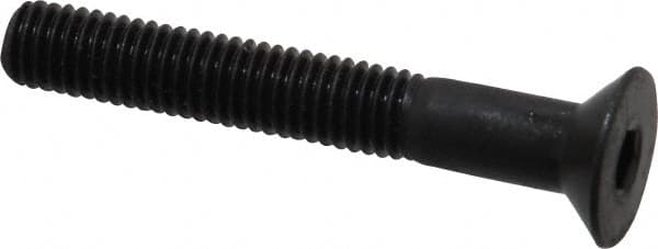 Holo-Krome - M5x0.80 Metric Coarse Hex Socket Drive, 90° Flat Screw - Grade 12.9 Alloy Steel, Black Oxide Finish, Fully Threaded, 35mm OAL - Americas Industrial Supply