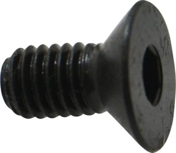 Holo-Krome - M6x1.00 Metric Coarse Hex Socket Drive, 90° Flat Screw - Grade 12.9 Alloy Steel, Black Oxide Finish, Fully Threaded, 12mm OAL - Americas Industrial Supply