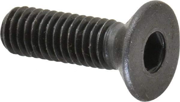 Holo-Krome - M6x1.00 Metric Coarse Hex Socket Drive, 90° Flat Screw - Grade 12.9 Alloy Steel, Black Oxide Finish, Fully Threaded, 20mm OAL - Americas Industrial Supply