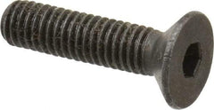 Holo-Krome - M6x1.00 Metric Coarse Hex Socket Drive, 90° Flat Screw - Grade 12.9 Alloy Steel, Black Oxide Finish, Fully Threaded, 25mm OAL - Americas Industrial Supply