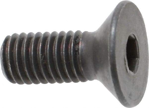 Holo-Krome - M8x1.25 Metric Coarse Hex Socket Drive, 90° Flat Screw - Grade 12.9 Alloy Steel, Black Oxide Finish, Fully Threaded, 20mm OAL - Americas Industrial Supply