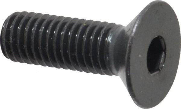 Holo-Krome - M8x1.25 Metric Coarse Hex Socket Drive, 90° Flat Screw - Grade 12.9 Alloy Steel, Black Oxide Finish, Fully Threaded, 25mm OAL - Americas Industrial Supply