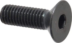 Holo-Krome - M8x1.25 Metric Coarse Hex Socket Drive, 90° Flat Screw - Grade 12.9 Alloy Steel, Black Oxide Finish, Fully Threaded, 25mm OAL - Americas Industrial Supply
