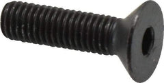 Holo-Krome - M8x1.25 Metric Coarse Hex Socket Drive, 90° Flat Screw - Grade 12.9 Alloy Steel, Black Oxide Finish, Fully Threaded, 30mm OAL - Americas Industrial Supply