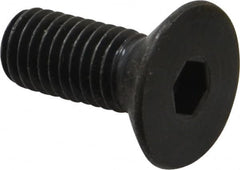 Holo-Krome - M10x1.50 Metric Coarse Hex Socket Drive, 90° Flat Screw - Grade 12.9 Alloy Steel, Black Oxide Finish, Fully Threaded, 25mm OAL - Americas Industrial Supply