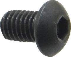 Holo-Krome - M8x1.25 Metric Coarse Hex Socket Drive, Button Screw - Grade 12.9 Alloy Steel, Black Oxide Finish, Fully Threaded, 12mm Length Under Head - Americas Industrial Supply