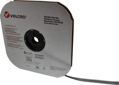 VELCRO Brand - 5/8" Wide x 10 Yd Long Adhesive Backed Loop Roll - Continuous Roll, Black - Americas Industrial Supply