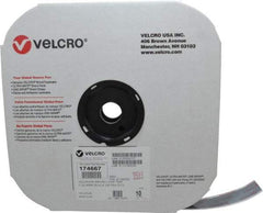 VELCRO Brand - 1" Wide x 10 Yd Long Adhesive Backed Loop Roll - Continuous Roll, Black - Americas Industrial Supply