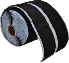 VELCRO Brand - 2" Wide x 5 Yd Long Adhesive Backed Hook & Loop Roll - Continuous Roll, Black - Americas Industrial Supply