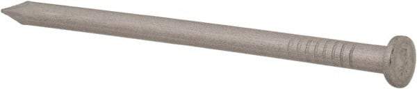 Made in USA - 8D, 10 Gauge, 2-1/2" OAL Common Nails - Smooth Shank, T304 Stainless Steel - Americas Industrial Supply